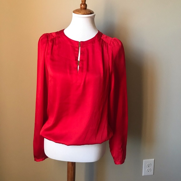 Red dressy blouse Clearance